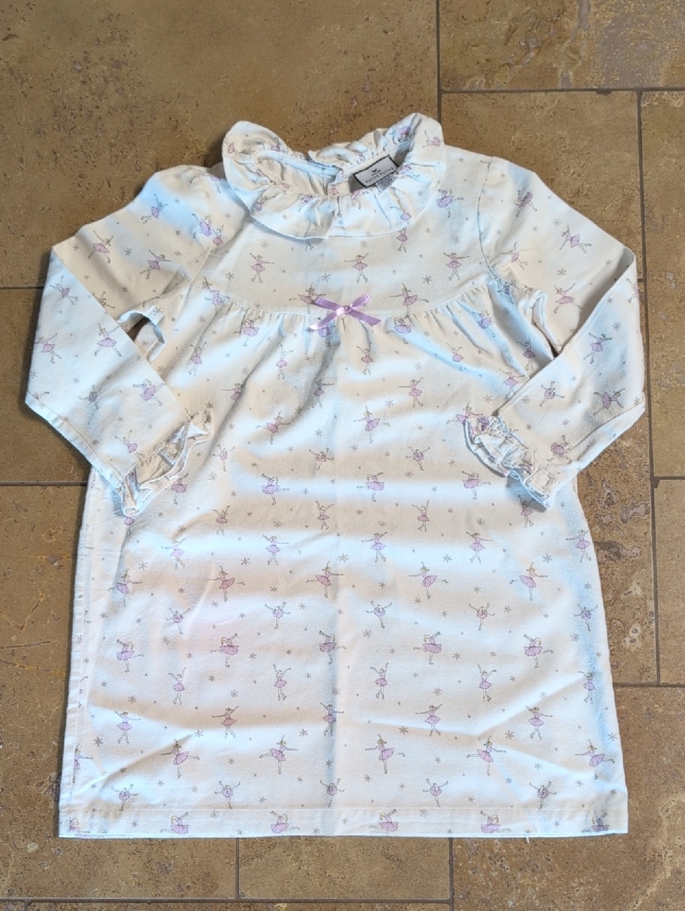 Petite Plume girl's nightgown. Purple sugar plum fairy print. Size 10.